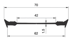 Nejdřív se na stávající zdivo namontují fasádní konzoly (např. ETANCO) pomocí rozpěrných kotev. Rozteč 625 mm. Jejich svislou rozteč na základě únosnosti doporučí výrobce.